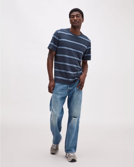 Men's Striped Pima Tee